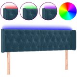  LED uzglavlje tamnoplavo 147x16x78/88 cm baršunasto | shoptok.hr