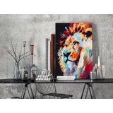  Slika za samostalno slikanje - Portrait of a Colourful Lion 40x60 | shoptok.hr