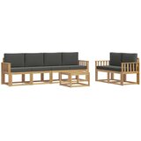 vidaXL Zunanja garnitura za sedenje z blazino 7 pcs Bela in antracit, (5000281278) | Shoptok.si