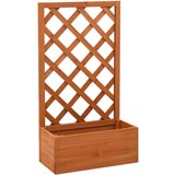 Maison Chic Vrtno cvetlično korito - Cvetlični Lonec z mrežo oranžno 50x25x90 cm les jelke, (21790601) | Shoptok.si