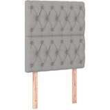 Maison Chic Posteljno vzglavje - Vzglavna omarica 2 kosa svetlo sivo 80x7x78/88 cm blago, (22078178) | Shoptok.si
