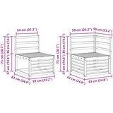 Sekcijska garnitura 7 pcs Prirodna | shoptok.hr