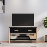 The Living Store TV omarica črna 82x38x45 cm inženirski les - TV Omarica, (21375685) Cene