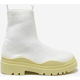 Resti White and yellow women's flat-heeled boots Seritis - Footwear | ePonuda.com