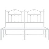  Metalni okvir za krevet s uzglavljem bijeli 140 x 190 cm | Eponuda.com