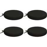  Jastučići za sjedenje SOEST 4 kom. 100% poliester Crna - Crna 35 x 35 x 7 cm Melange | shoptok.hr