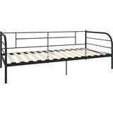  Posteljni okvir za dnevno posteljo črn kovinski 90x200 cm, (20606528) | Shoptok.si
