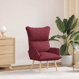  Fotelja Vinska crvena 69 x 74 x 93 cm Tkanina i šperploča | shoptok.hr