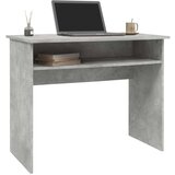 vidaXL Pisalna miza betonsko siva 90x50x74 cm iverna plošča | Shoptok.si