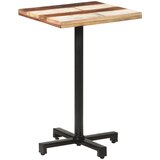 Bistro stol četvrtasti 50 x 50 x 75 cm masivno obnovljeno drvo | shoptok.hr