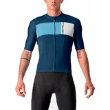 Castelli Prologo 7 Jersey Blue/Drive Blue/Silver Gray XL