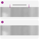 vidaXL Ograda za vrt i travnjak Srebrno 450 x 25 cm Pocinčani čelik | shoptok.hr