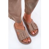 Zaxy Fragrant Women's Slippers With Decorative Buckle Beige | shoptok.hr