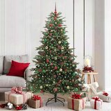 VidaXL Umjetno božićno drvce Zelena 180 cm PVC i Metal i Plastika VidaXL Umjetno božićno drvce Zelena 180 cm PVC i Metal i Plastika Slike