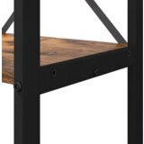 Police za knjige Dimljeni hrast 60 x 30 x 188 cm MDF i čelik | shoptok.hr