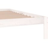  Posteljni okvir bel iz trdne borovine 200x200 cm, (20644527) | Shoptok.si