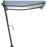  Tenda na ručno uvlačenje LED 300 x 250 cm plavo-bijela | shoptok.hr