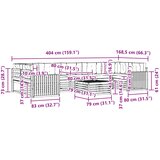  Set vanjskih sofa 8 kom. Prirodna i krem | shoptok.hr
