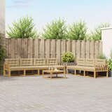  Set vanjskih sofa 7 kom. Bijela i bež | shoptok.hr