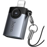 hoco. UA46 Victory OTG adapter Lightning na USB-A sivi | shoptok.hr