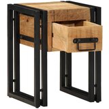 vidaXL Stranske mize Naravni mangov les Trden mangov les Srednja | Shoptok.si