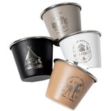 INF 4-Pack Prenosni Majhni Kozarci za Vino/Čaj za Kampiranje - Nerjaveče Jeklo, (5000078365) | Shoptok.si