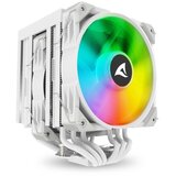 Sharkoon CPU A60 RGB WHITE AIR COOLER 2x120mm PWM 260W procesorski hladilnik | Shoptok.si