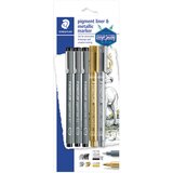  SET FLOMASTER LINER PIGMENT PLUS MARKER METALLIC DESIGN JOURNEY PK5 STAEDTLER 308 SBK3P3 BLISTER | shoptok.hr