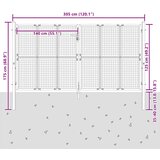  Vrtna vrata antracit boje 300x125 cm čelik | shoptok.hr