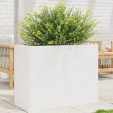 Maison Chic Vrtno cvetlično korito - Cvetlični Lonec belo 90x40x68,5 cm trdna borovina, (21789188) | Shoptok.si