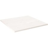 vidaXL Ploča za stol bijela 70x70x2 5 cm masivna borovina četvrtasta | shoptok.hr
