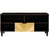 TV omarica Črna in zlata 100 x 33 x 46 cm trden mangov les, (5000064691) | Shoptok.si