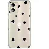 Teracell silikonska maska za Motorola Moto E13 Hearts Print Skin providna Cene