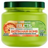 Garnier Fructis Vitamin & Strength Biotin Hair Bomb maska za lase šibki in oslabljeni lasje izpadajoči lasje 320 ml za ženske Cene