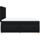  Krevet s oprugama i madracem crni 140 x 190 cm od tkanine | shoptok.hr