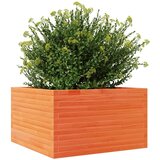  Vrtno cvetlično korito voščeno 80x80x45,5 cm trdna borovina | Shoptok.si