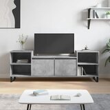 TV ormarić boja betona 160x35x55 cm od konstruiranog drva | shoptok.hr