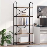 vidaXL Knjižna polica Star les 80 x 30 x 183 cm Konstruiran les | Shoptok.si