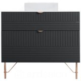 Pino Art Ormarić sa okruglim umivaonikom 90 Line Compact Antracit 1101ANT | ePonuda.com