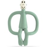 Matchstick monkey Teething Toy and Gel Applicator grizalo s krtačko 2v1 Mint Green 1 kos | Shoptok.si