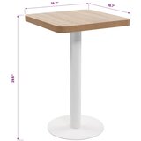 Bistro stol svjetlosmeđi 50 x 50 cm MDF | shoptok.hr