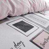 Catherine Lansfield Bela/rožnata podaljšana posteljnina za zakonsko posteljo 230x220 cm Sleep Dreams – | Shoptok.si