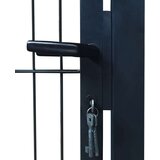vidaXL 2D vrata za ogradu (jednostruka) antracit siva 106 x 210 cm | shoptok.hr