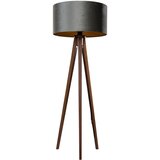 QAZQA Vloerlamp tripod walnoot hout met velours kap groen 50cm - Tripod Classic Cene