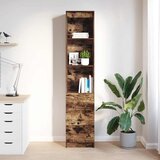  Visoka ploča dimljeni hrast 37,5x35x180 cm izrađeno drvo | shoptok.hr