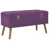 The Living Store Klop s prostorom za shranjevanje 80 cm vijoličen žamet - Klop, (21493895) Cene
