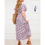 Resti Blue and pink women's floral maxi dress - Clothing | Eponuda.ba