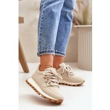 Boto Sports Shoes Sneakers On Platform Made Of Eco Leather Beige Riadella | ePonuda.com
