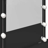 vidaXL Toaletni stolić s LED svjetlima crni 100 x 40 x 130 cm | shoptok.hr