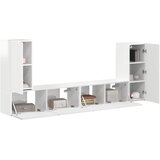  Set TV komoda 4 pcs Visoki sjaj bijela Konstruirano drvo | shoptok.hr